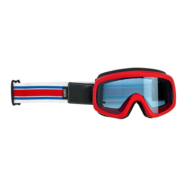 Biltwell Overland 2.0 Racer Goggle R/W/B – Most Open Face Helmets and Full Face…