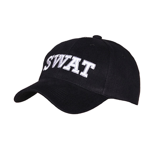 Army Surplus Baseball Cap SWAT Black – One Size Fits Most