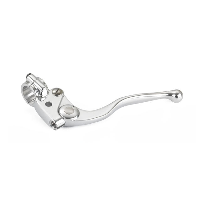 Kustom Tech K-Tech Grimeca Clutch Lever Assembly Polished – 7/8" (22 Mm) Handlebars
