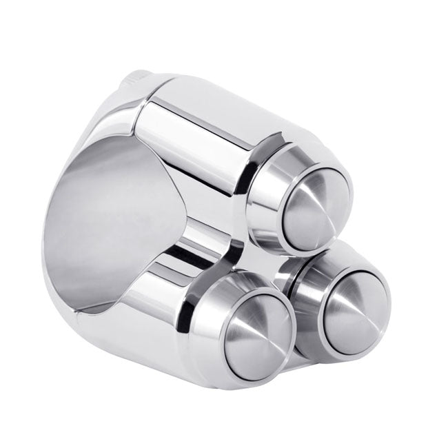 Motone Micro Switch with 3 Buttons. Chrome – Universal
