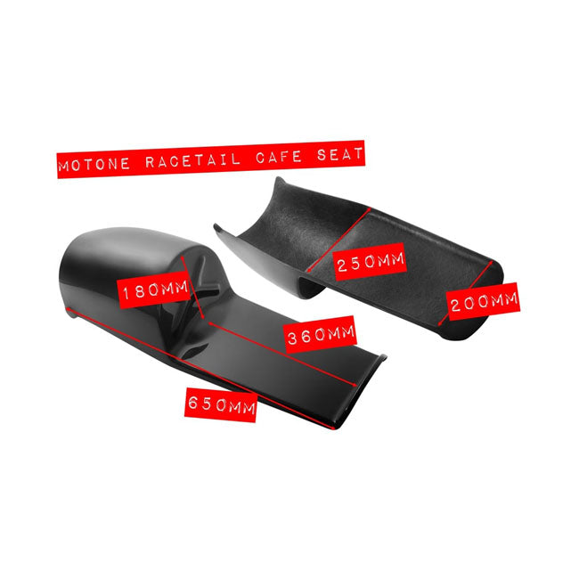 Motone Universal Seat Pan ''Custom Cafe'' Black