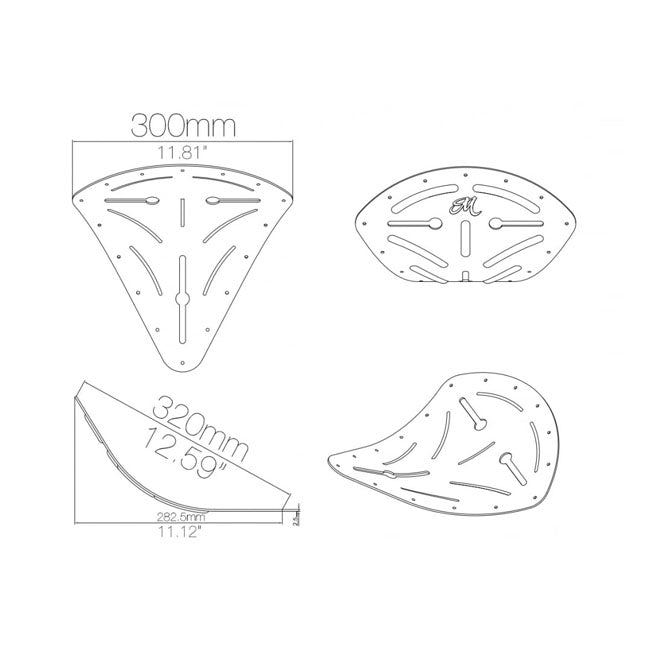 Motone Chop Solo Seat Pan Kit – Universal