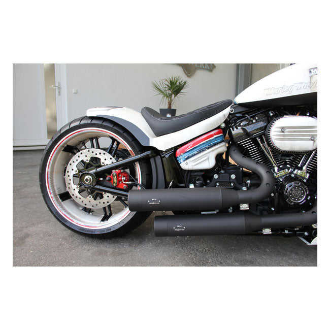 Cult-Werk Side Cover Set ''Racing''. Gloss Black – 2018–2024 Softail with Air Ride Systems