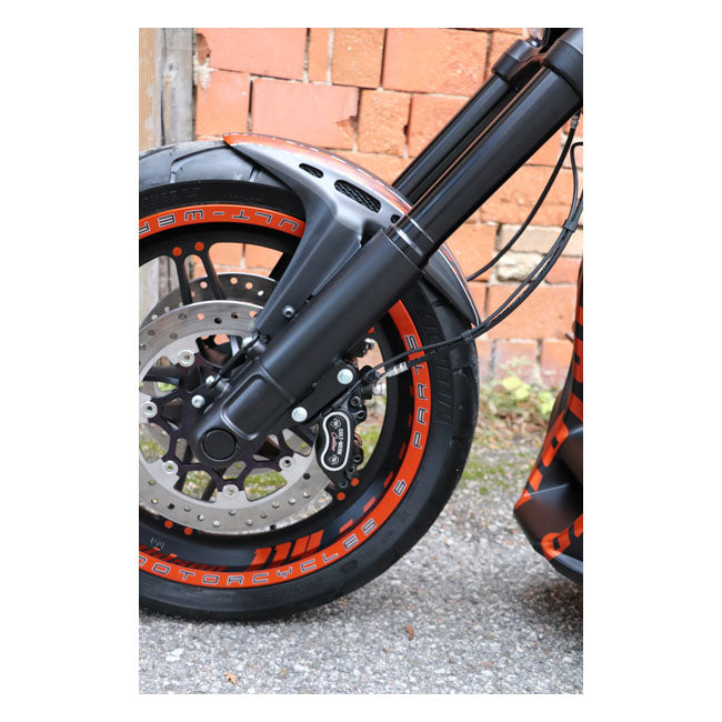 Cult-Werk Front Fender ''Custom'' V2. Matte Black/ Mesh – 2019–2020 Softail FXDRS