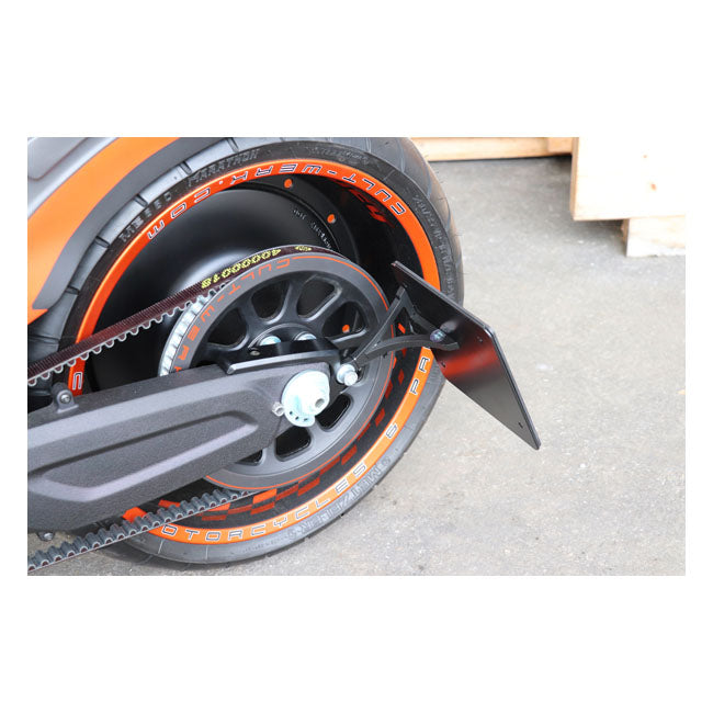 Cult-Werk Side Mount License Plate Bracket. Germany – 2019–2020 Softail FXDR