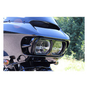 Cult-Werk FLTR Headlamp Trim ''Bad Look''. Gloss Black – 2015–2023 FLTR Road Glides; 2024 FLTRK…