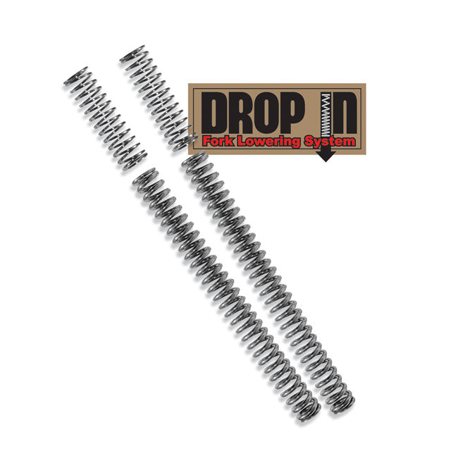 Progressive Suspension PS Drop-in Fork Lowering Kit, 49mm Tubes – 2018–2025 Softail with 49mm Forks: FLDE…