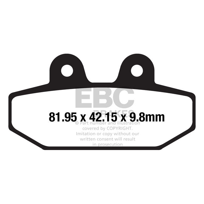 EBC Brake Pads. V-Pad Semi Sintered Copper – Rear: 2018–2026 Softail