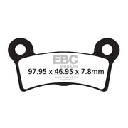 EBC Double-H Sintered Brake Pads – Rear: 2009–2013 Trikes