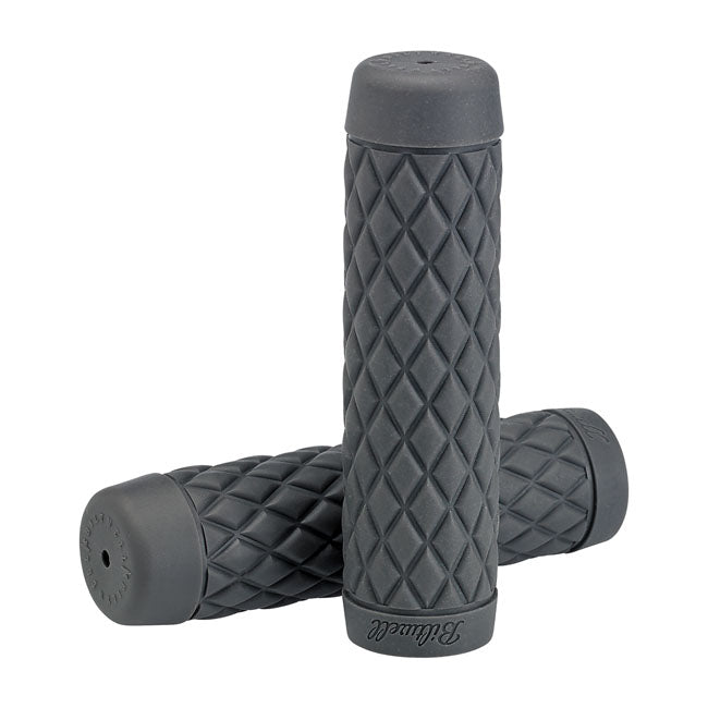 Biltwell 1" TPV Grips Torker Gray – 1974–2025 H-D with 1" Diameter Grip Area