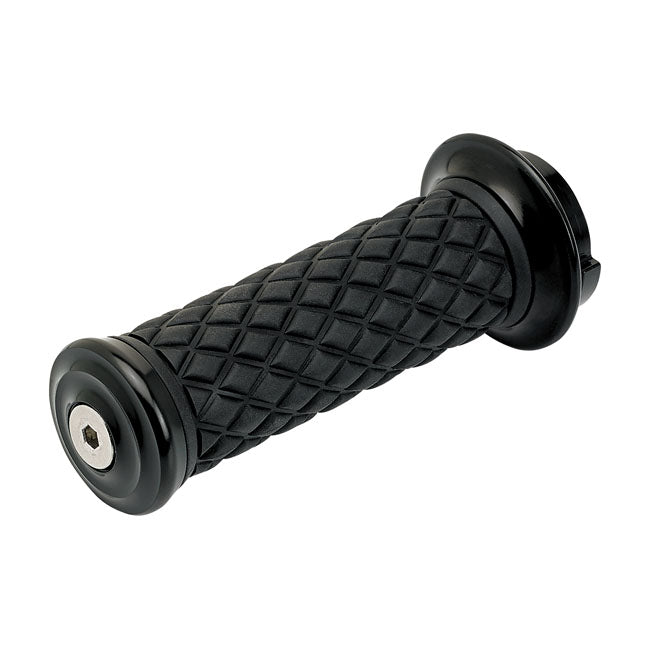 Biltwell Alumicore Grips. Black – 2008–2025 H-D with E-throttle