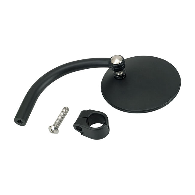 Biltwell Utility round mirror black ECE appr.