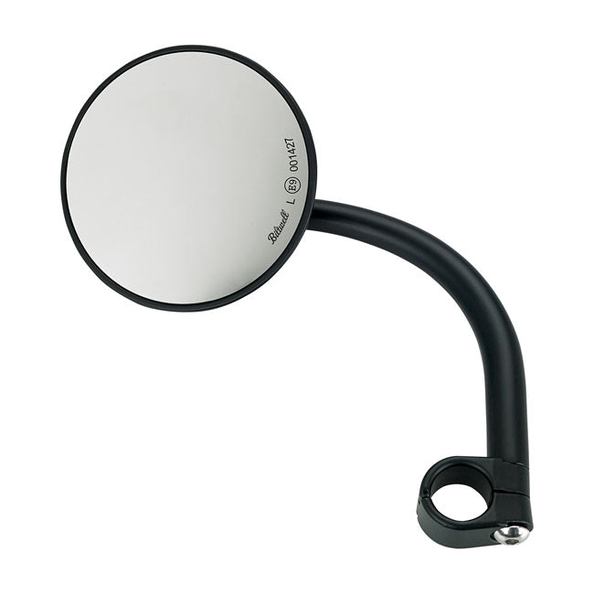 Biltwell Utility round mirror black ECE appr.