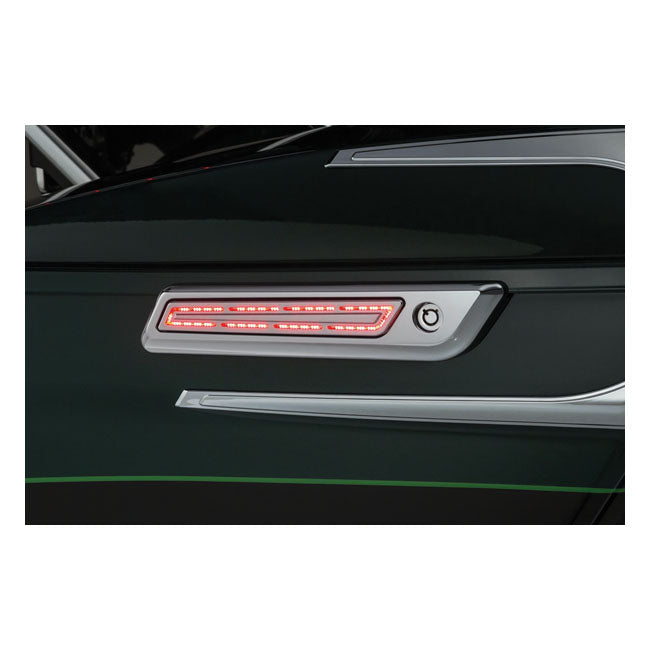Kuryakyn LED Saddlebag Hinge Accents. Chrome – 2014–2023 FLT/Touring with Hard Bags…