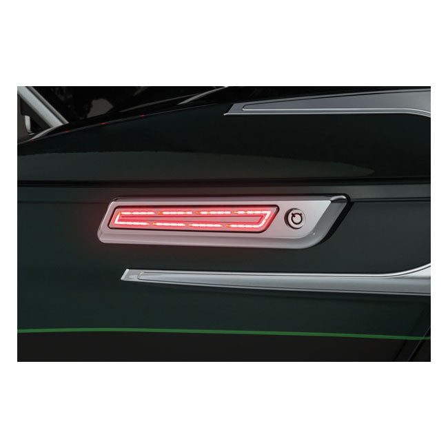 Kuryakyn LED Saddlebag Hinge Accents. Chrome – 2014–2023 FLT/Touring with Hard Bags…