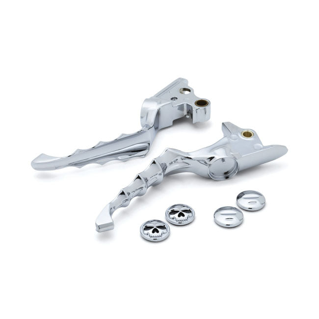 Kuryakyn Zombie Levers. Chrome – 2018–2024 Softail. With Cable Clutch