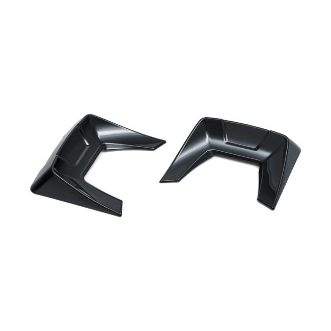 Kuryakyn Speedform saddlebag lid spoiler set. Gloss black 14-23 Touring with hard bags