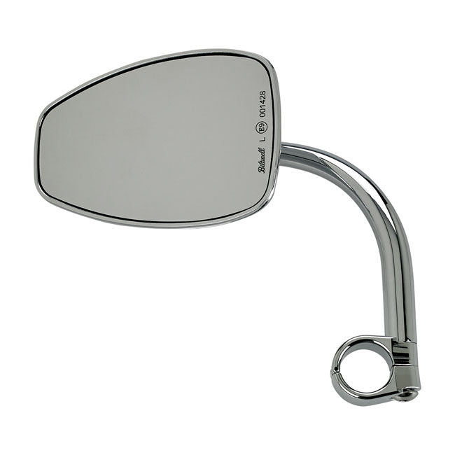 Biltwell Utility teardrop mirror chrome ECE appr.