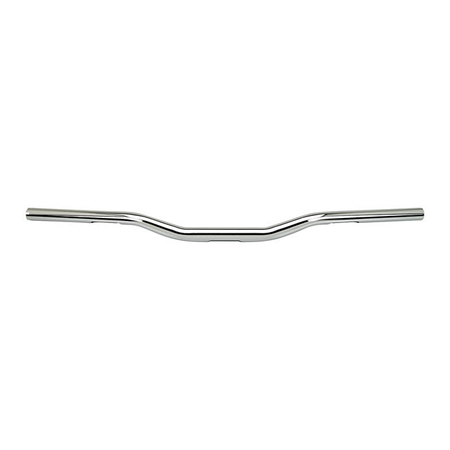 Biltwell Tracker 1-1/8" O/S handlebar chrome 82-22 H-D (excl. 08-22 e-throttle models) with 1-1/8" diameter risers