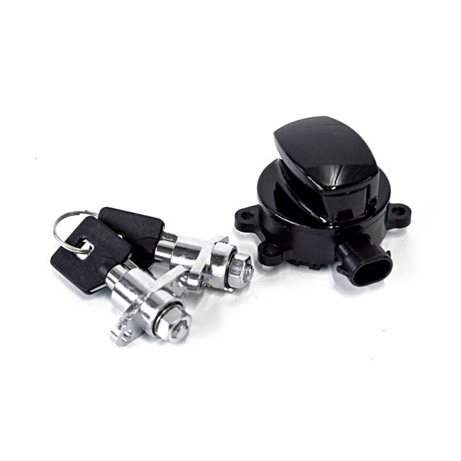MCS FLHR Ignition Switch & Saddlebag Lock Kit. Black – 2014–2022 FLHR Road King; 2017–2025…