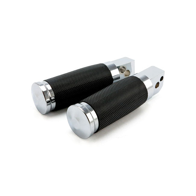 MCS Caliber Passenger Footpegs, Chrome – Passenger: 2018–2026 Softail with Foot…