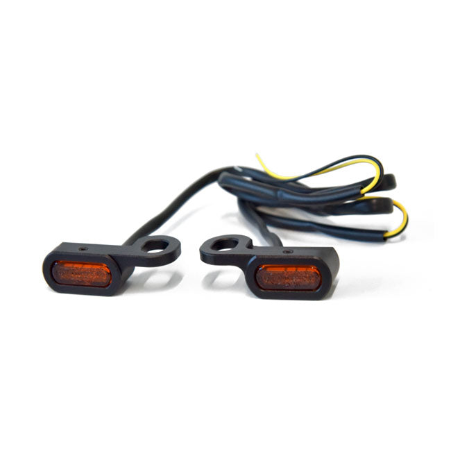 MCS Fastline, Below Bar LED Turn Signal Set. Black – Hydraulic Clutch: 2009–2016 FLT/Touring…