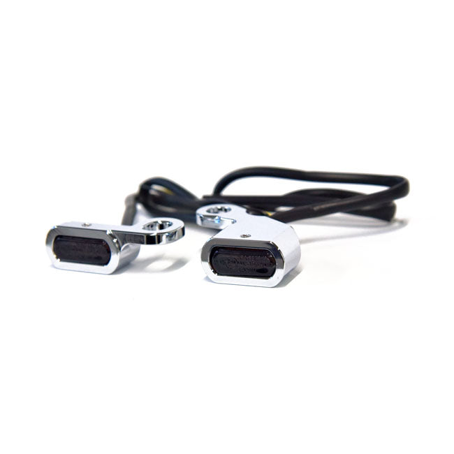MCS Fastline, Below Bar LED Turn Signal Set. Chrome – 2000–2014 Softail; 1999–2017 Dyna…