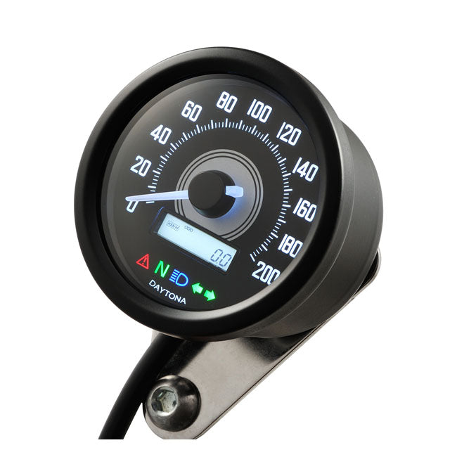 Daytona Velona 60 mm Speedometer Black 200kmh – Universal