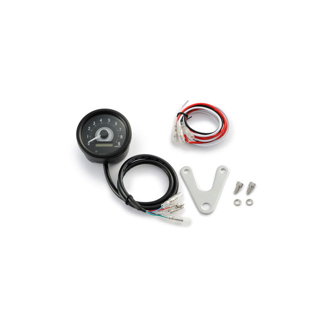 Daytona Velona 60 mm Tachometer Black 9000 RPM – Universal