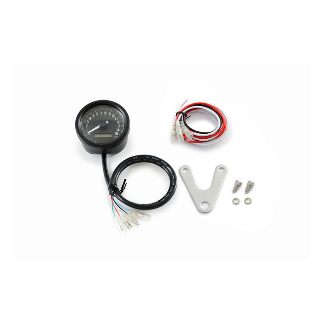 Daytona Velona 60 mm Tachometer Black 15000 RPM – Universal