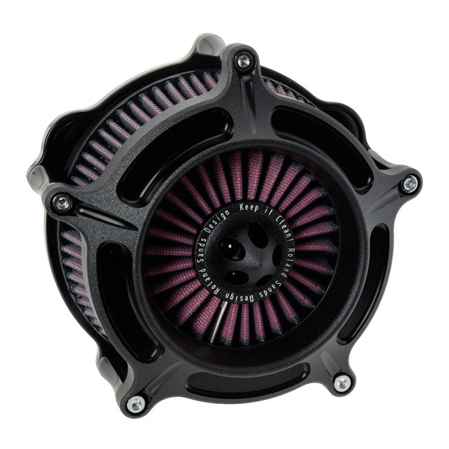 RSD 'Turbine' air cleaner kit. Black Ops 18-22 Softail; 17-22 Touring; 17-22 Trikes
