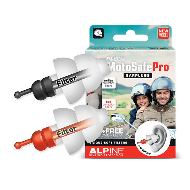 Alpine Motosafe Pro Earplugs with Mini Grip