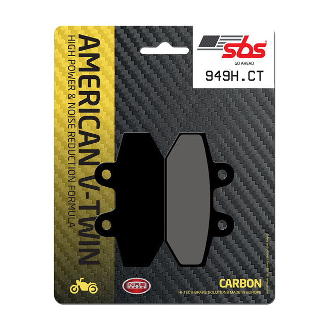 SBS Brake Pads. Street Carbon Tech (Organic) – Rear: 2018–2026 Softail
