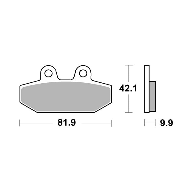 SBS Brake Pads. Street Excel Sinter – Rear: 2018–2026 Softail