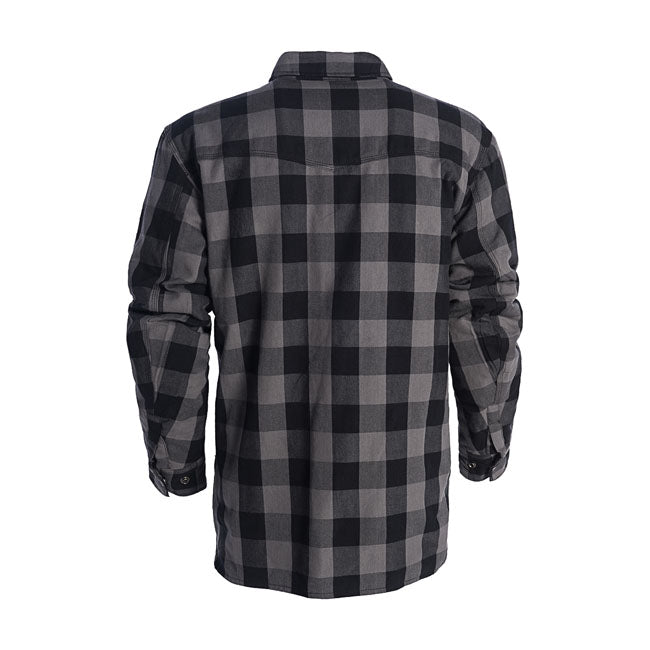 West Coast Choppers Wcc Dominator Riding Flannel Shirt Grey/Black Ce Appr – S