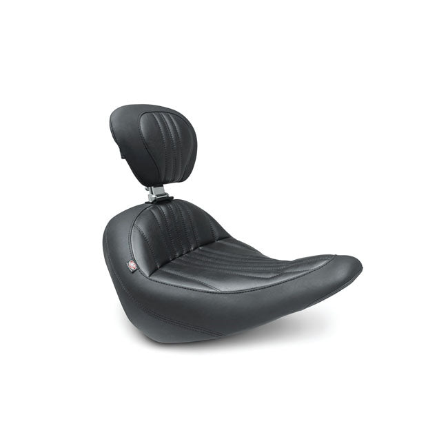 Mustang Standard Touring Solo Seat. With Rider Backrest – Softail: 2018–2020Softail FXLR Low Rider…