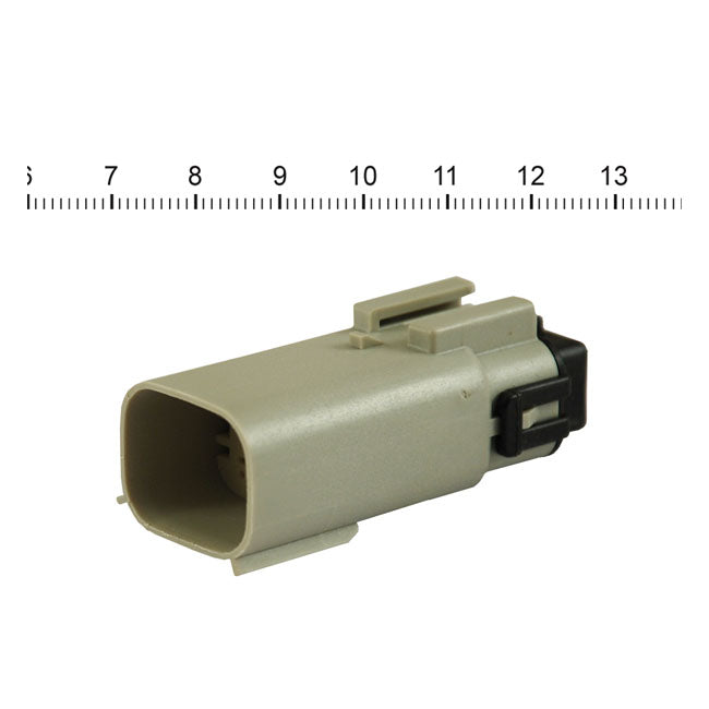 Namz Molex MX-150 Connector. Gray, Receptacle, 8-Pin – 2007–2026 Various H-D