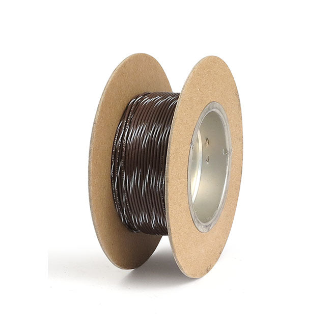 Namz Wire on Spool. 18 Gauge, 100Ft. Brown/White