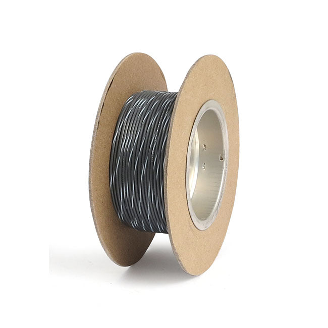 Namz Wire on Spool. 18 Gauge, 100Ft. Gray/White Stripe