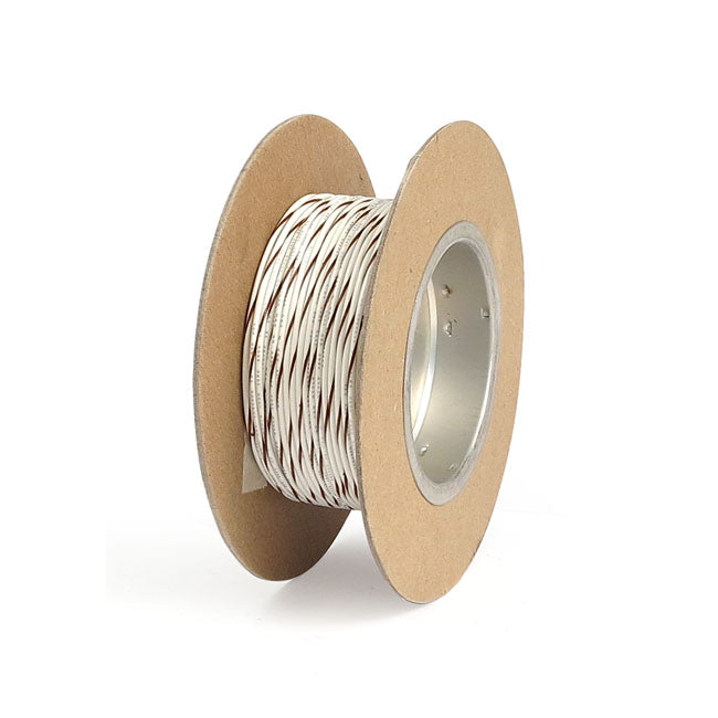 Namz Wire on Spool. 18 Gauge, 100Ft. White/Brown