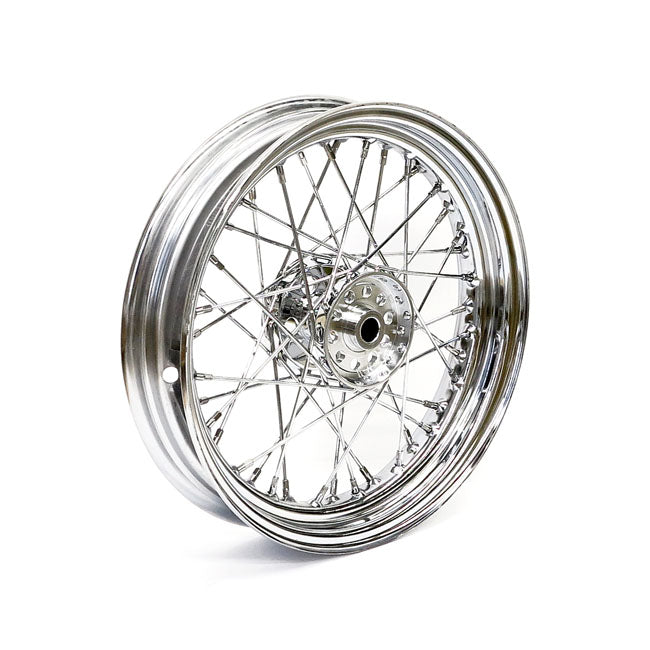 MCS 3.00 x 16 Wheel 40 Spokes Chrome – 1967–1972 FL Front and Rear; 1971–1972…