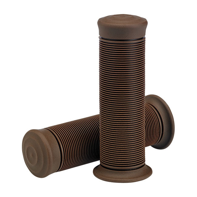 Biltwell 1" TPV Grips Kung Fu Chocolate – 1974–2025 H-D with 1" Diameter Grip Area