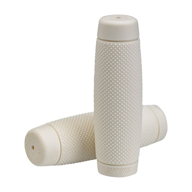 Biltwell 1" TPV Grips Recoil White – 1974–2025 H-D with 1" Diameter Grip Area