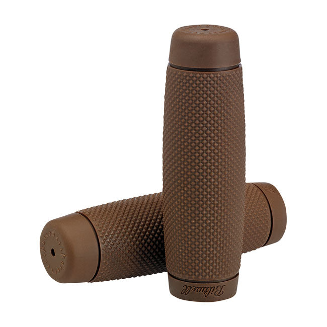 Biltwell 1" TPV Grips Recoil Chocolate – 1974–2025 H-D with 1" Diameter Grip Area