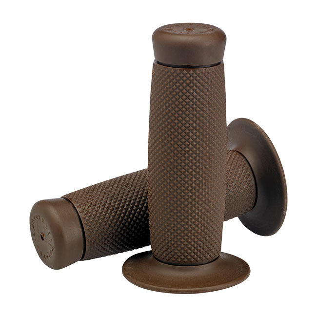 Biltwell 1" TPV Grips Renegade Chocolate – 1974–2025 H-D with 1" Diameter Grip Area