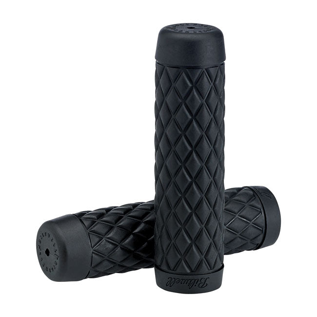 Biltwell 1" TPV Grips Torker Black – 1974–2025 H-D with 1" Diameter Grip Area
