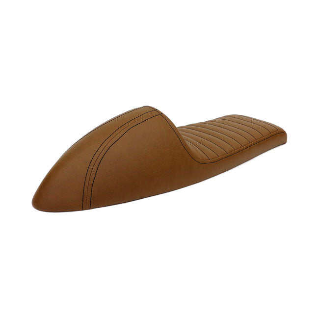 C-Racer FL Classic Solo Seat. Long Cowl. Dark Brown – Universal