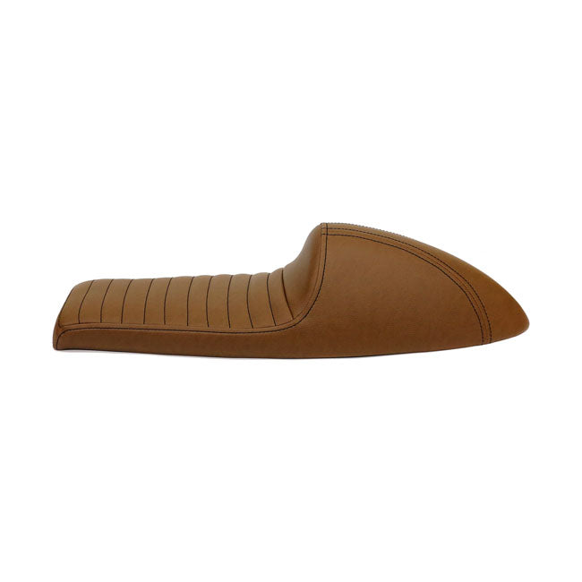 C-Racer FL Classic Solo Seat. Long Cowl. Dark Brown – Universal