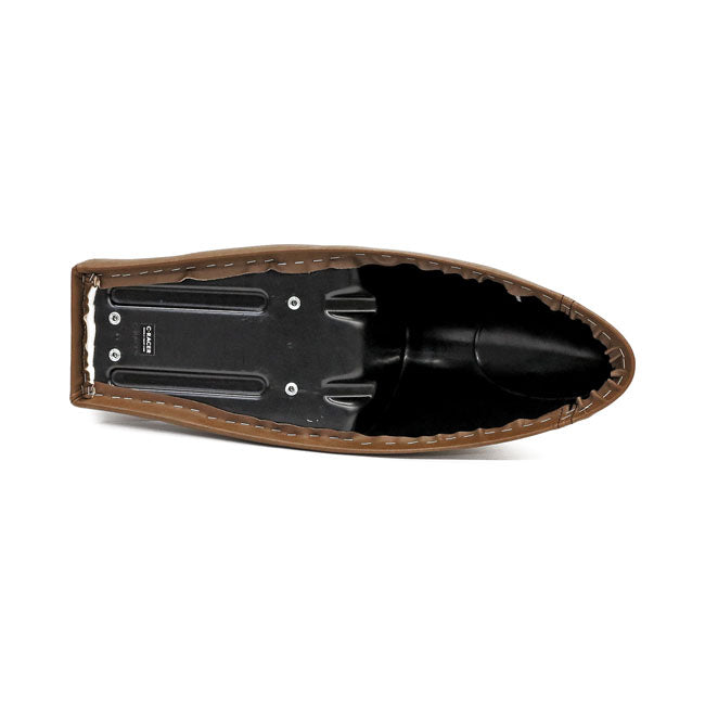 C-Racer FL Classic Solo Seat. Long Cowl. Dark Brown – Universal
