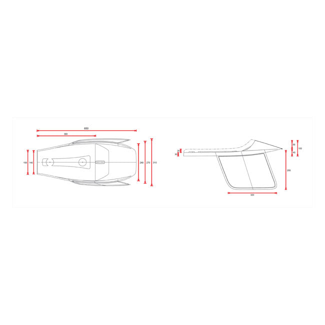 C-Racer Flat Racer SCR4 Seat. Dark Brown – Universal